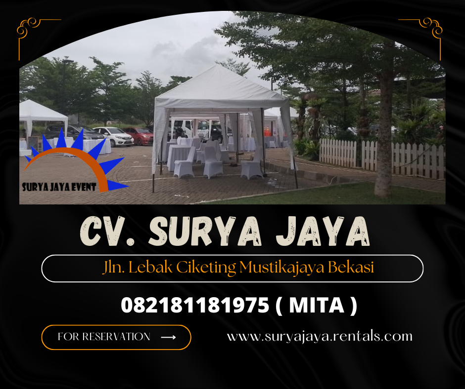 Sewa Tenda Bazar,Meja Kotak,Kursi,Panggung,Podium,Backdrop Jakarta