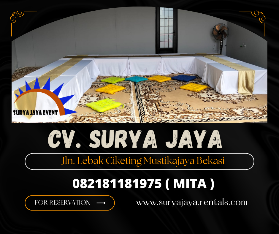 Sewa Meja Kotak Lesehan,Karpet Permadani Cokelat Puri Kembangan Jakarta