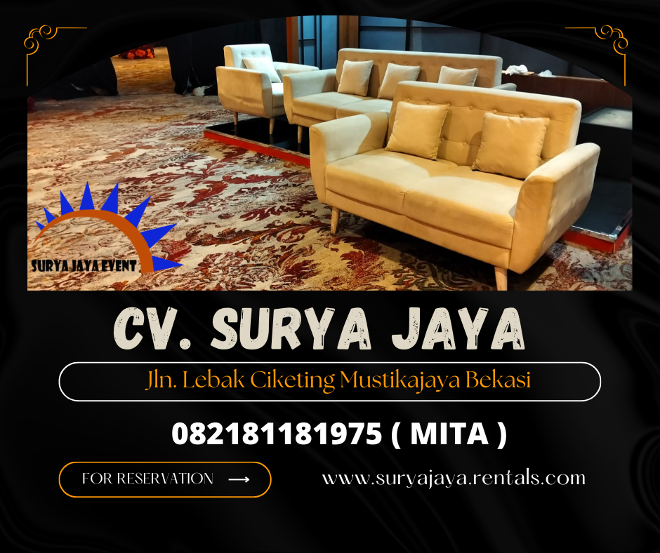 Sewa Sofa Minimalis Warna Coklat Susu Area Jakarta