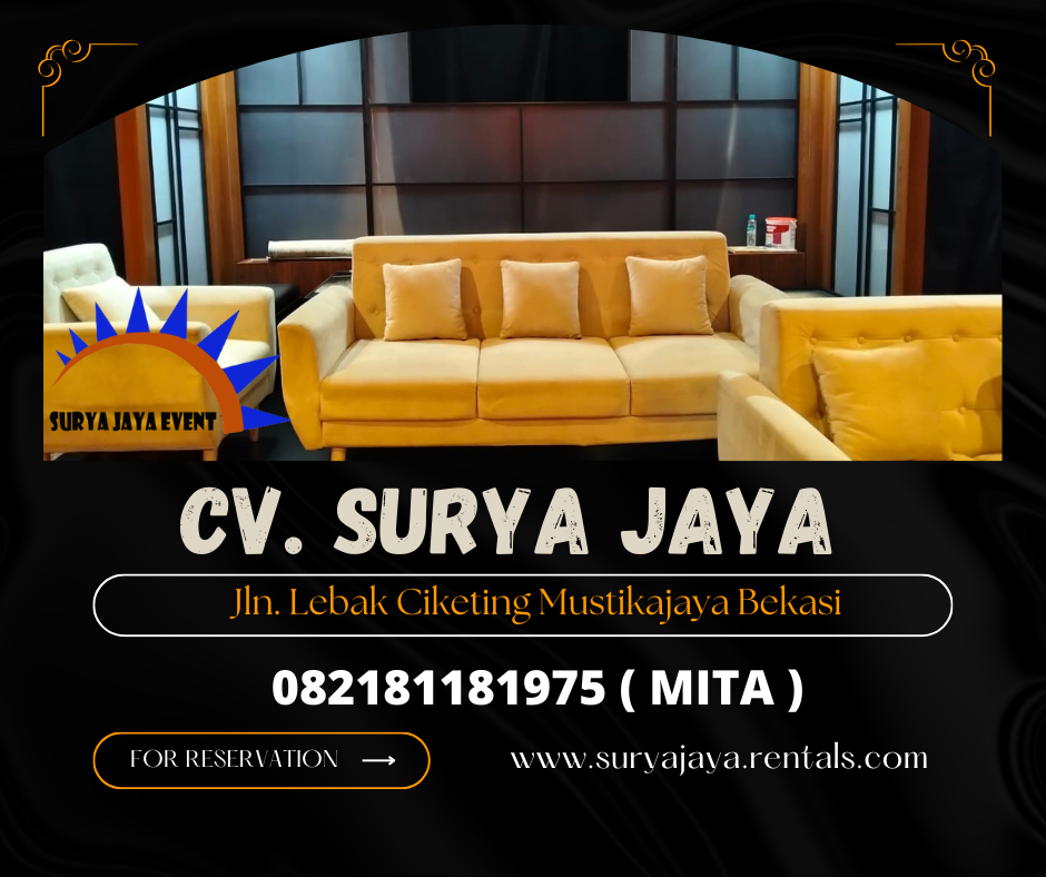Sewa Sofa Minimalis Warna Coklat Susu Area Jakarta