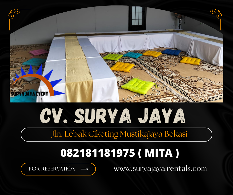 Sewa Meja Kotak Lesehan,Karpet Permadani Cokelat Puri Kembangan Jakarta
