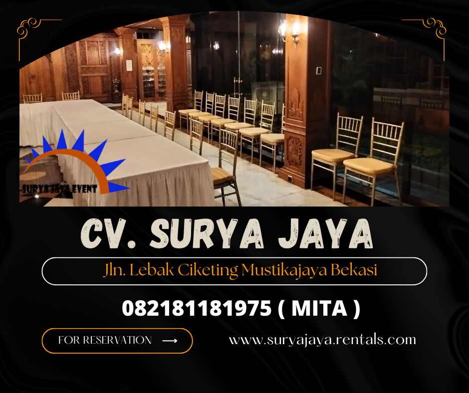 Sewa Meja Kotak, Kursi Tiffany,Kursi Futura Polos Jakarta 