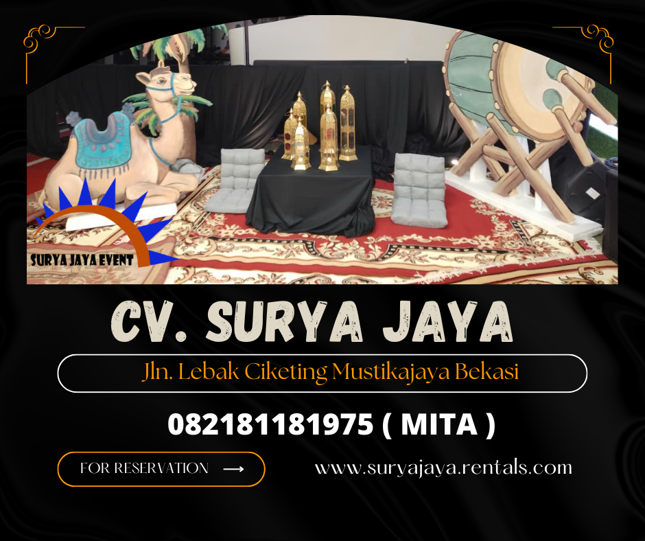 DISEWAKAN MEJA LESEHAN UNIK EVENT RAMADHA DI JAKARTA