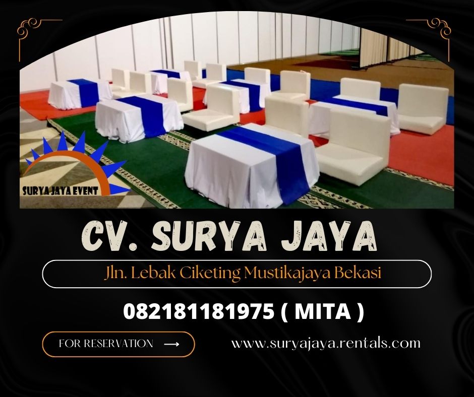 Sewa Sofa Putih Lesehan Kotak Area Depok