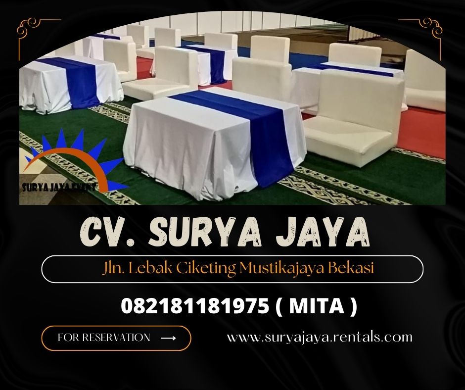 Sewa Sofa Putih Lesehan Kotak Area Depok