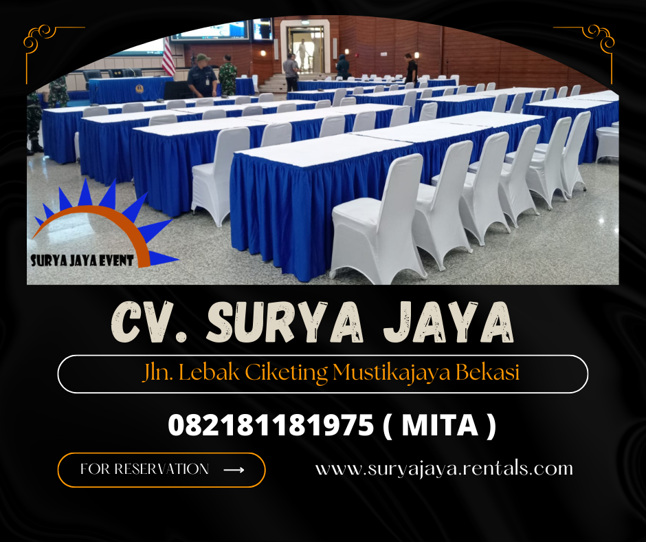RENTAL MEJA KOTAK COVER EXLUSIVE DI TANGERANG 