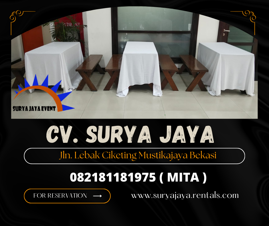 RENTAL MEJA DAN KURSI TAMAN MEWAH DI JAKARTA