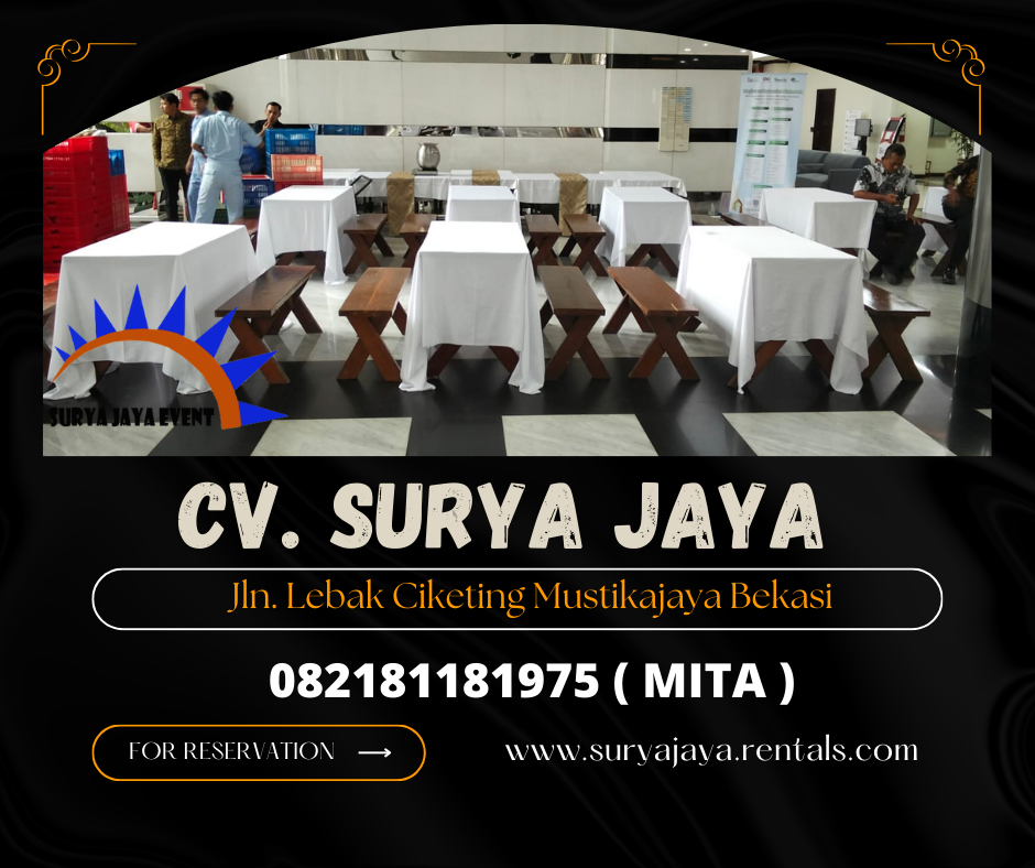 RENTAL MEJA DAN KURSI TAMAN MEWAH DI JAKARTA