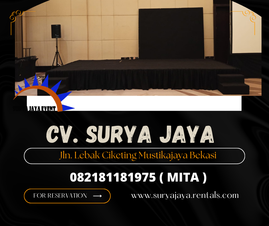 Rental Panggung Hitam Indoor Jakarta