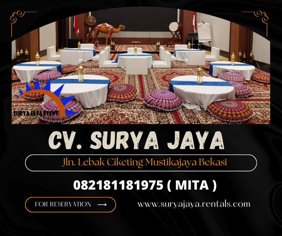Rental Tenda Serut,Sofa Lesehan,Karpet Permadani Tangerang