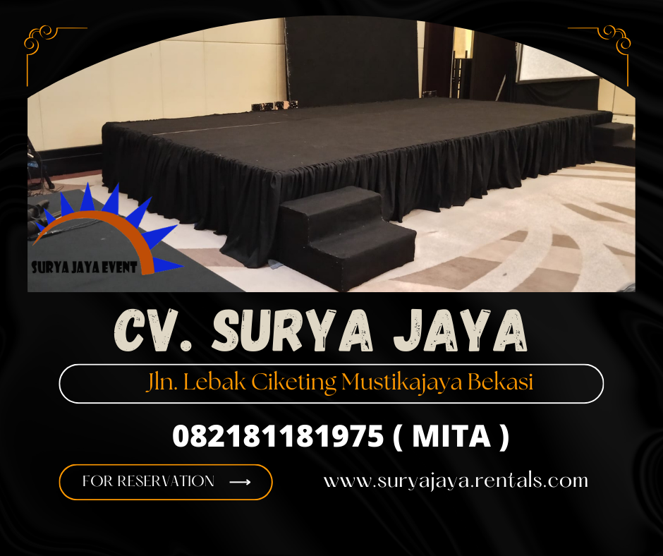 Rental Panggung Hitam Indoor Jakarta