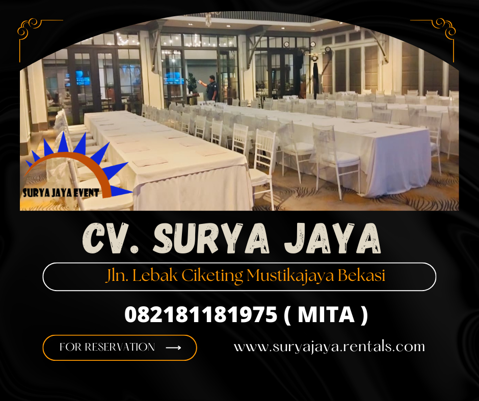 SEWA KURSI TIFFANY PUTIH EVENT BUKBER DI JAKARTA