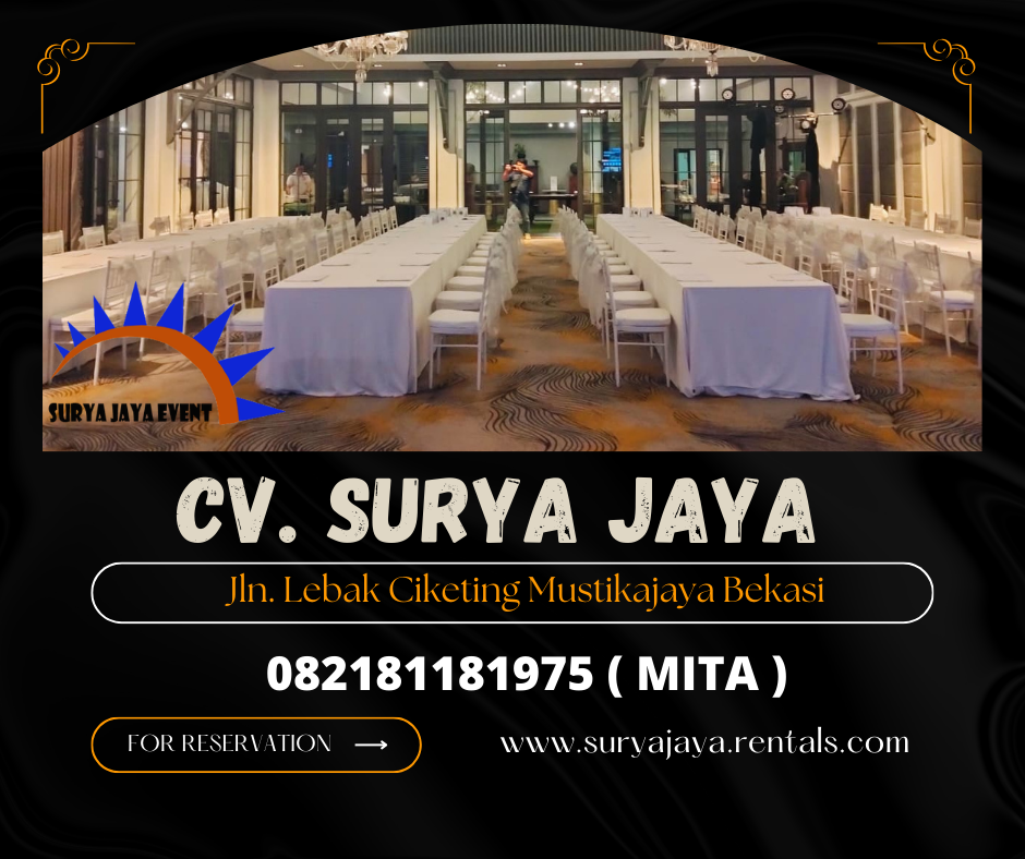 SEWA KURSI TIFFANY PUTIH EVENT BUKBER DI JAKARTA