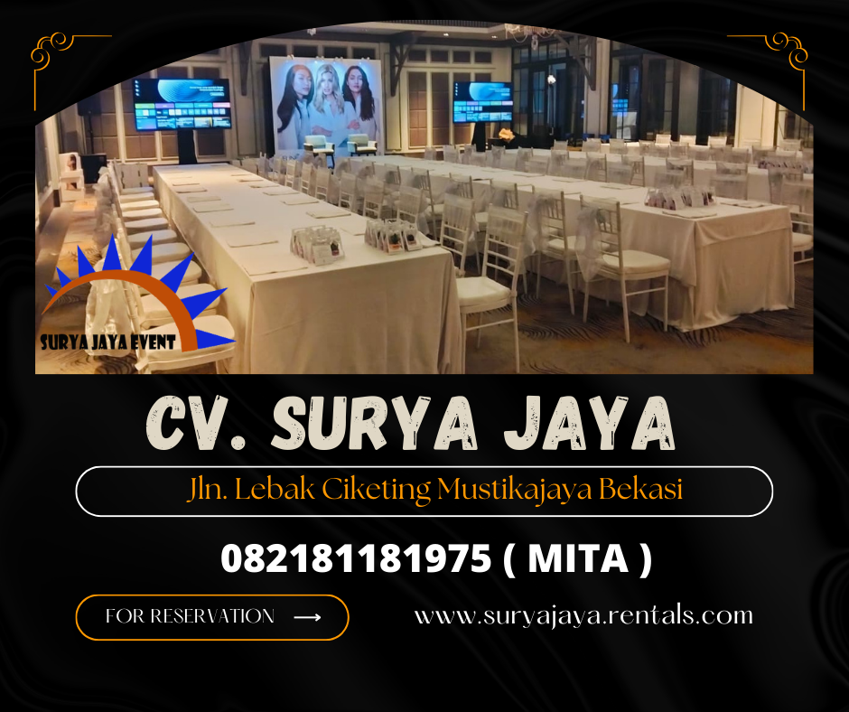 SEWA KURSI TIFFANY PUTIH EVENT BUKBER DI JAKARTA