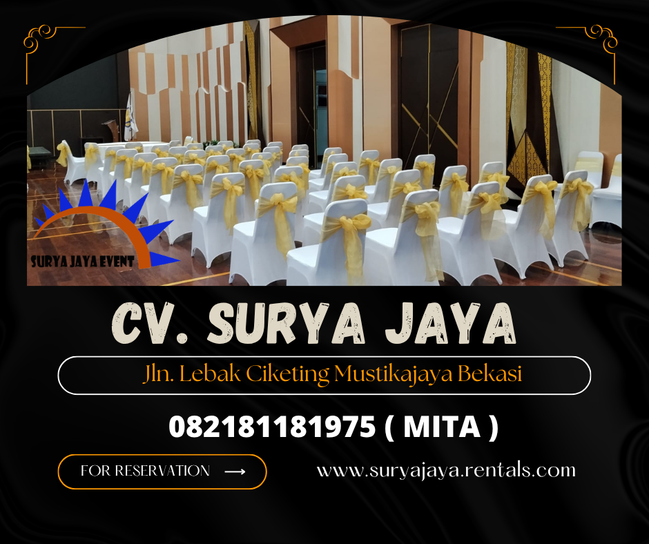 DISEWAKAN KURSI FUTURA COVER PUTIH WILAYAH JAKARTA