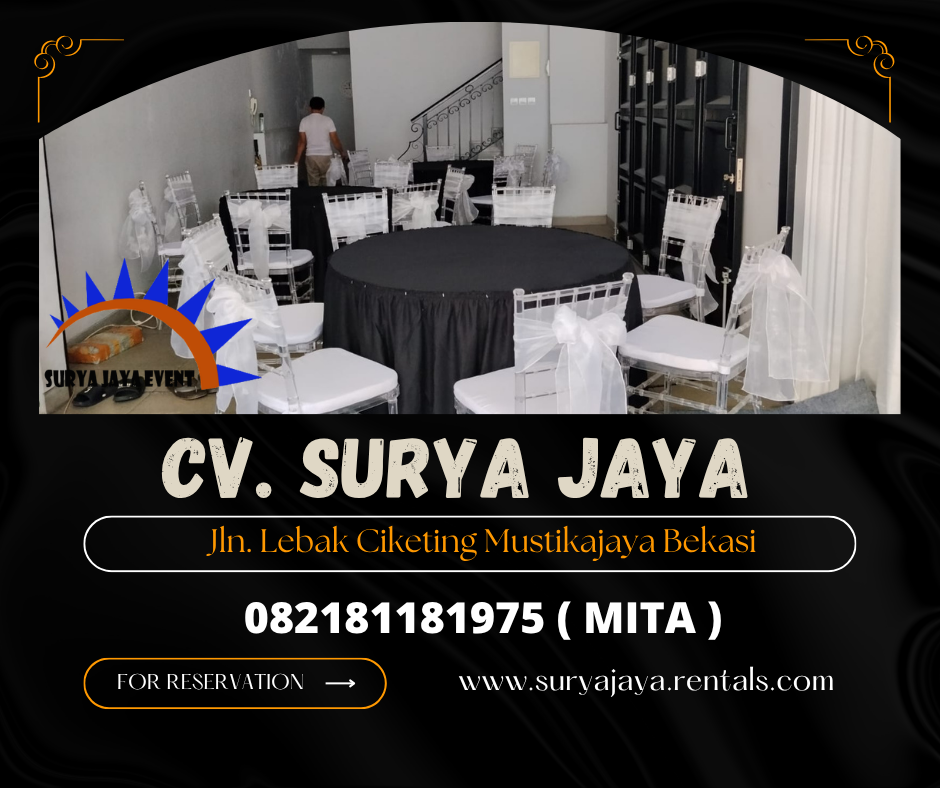 MENYEWAKAN KURSI TIFFANY ACRYLIC AREA JAKARTA 