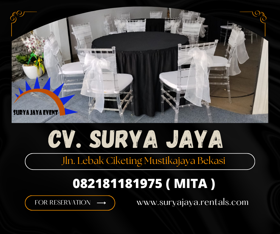 MENYEWAKAN KURSI TIFFANY ACRYLIC AREA JAKARTA 