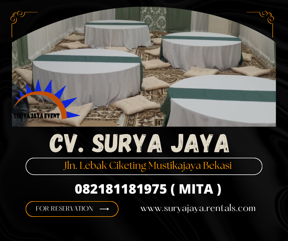 Sewa Round Table Lesehan,Karpet Permadani Cokelat Area Jakarta