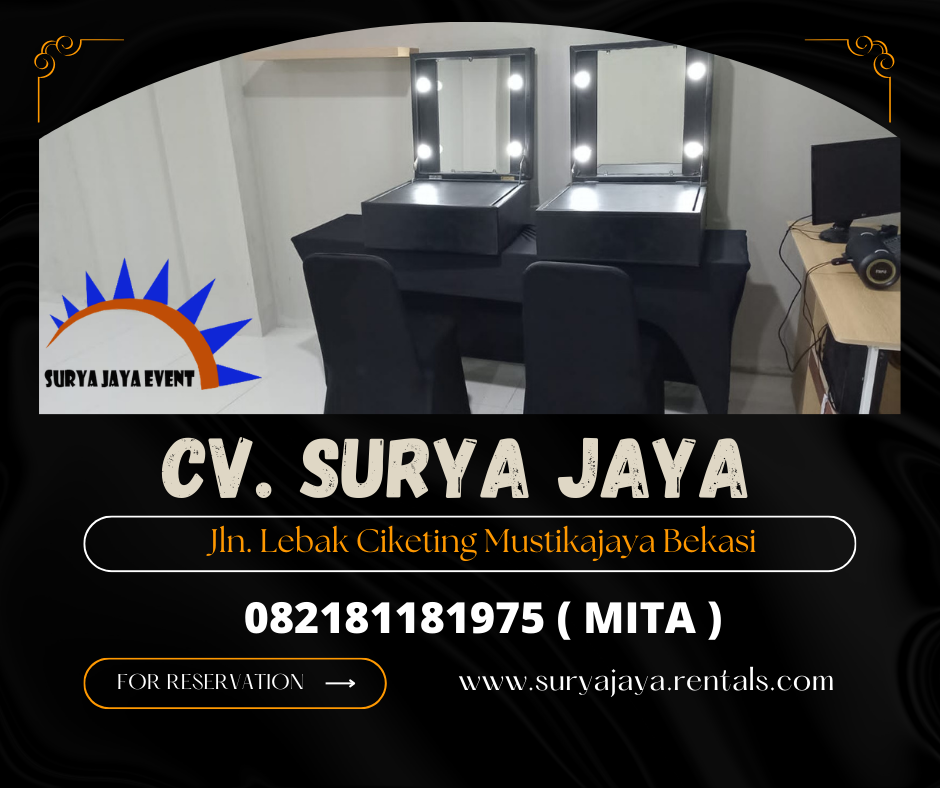 MENYEWAKAN MEJA RIAS PORTABLE JAKARTA 