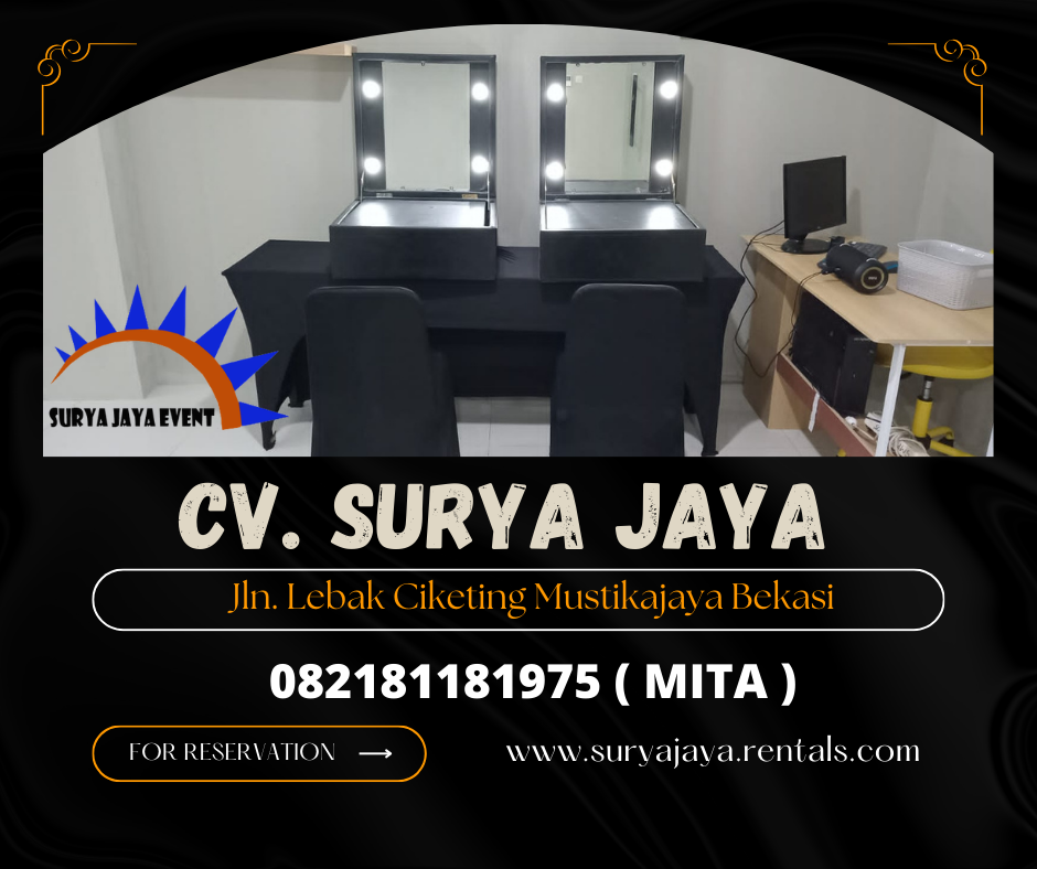 MENYEWAKAN MEJA RIAS PORTABLE JAKARTA 