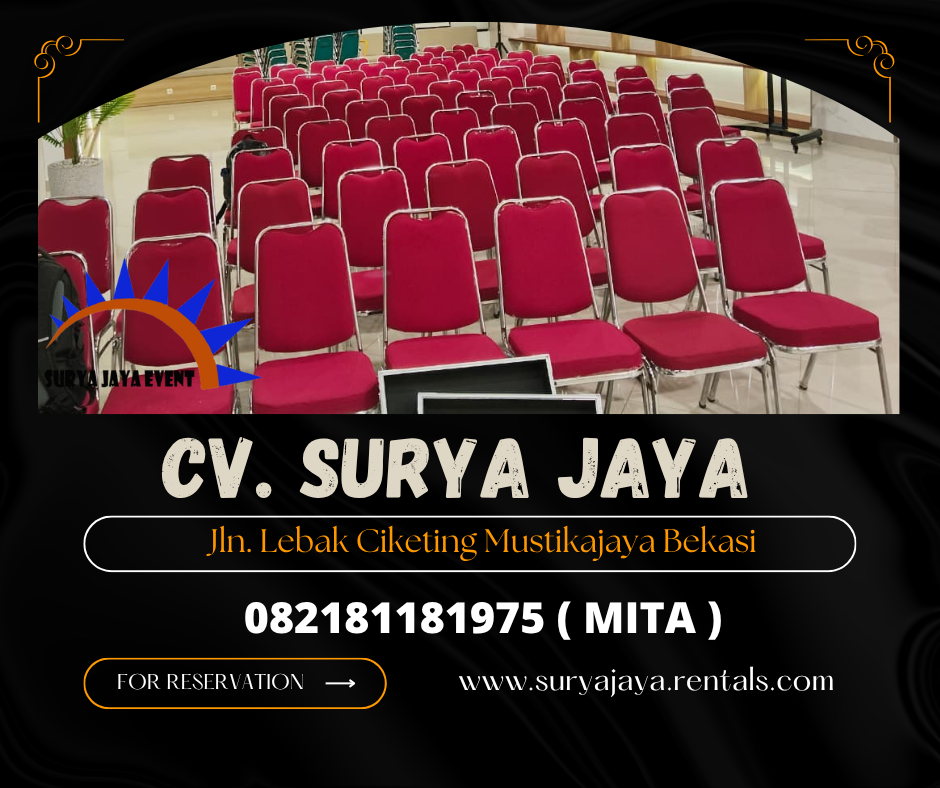 DISEWAKAN KURSI FUTURA POLOS MERAH AREA JAKARTA