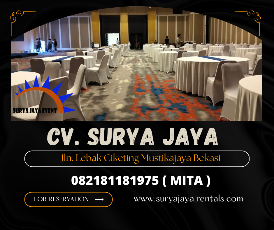 DISEWAKAN MEJA BULAT DAN KURSI FUTURA COVER MENARIK DI JAKARTA