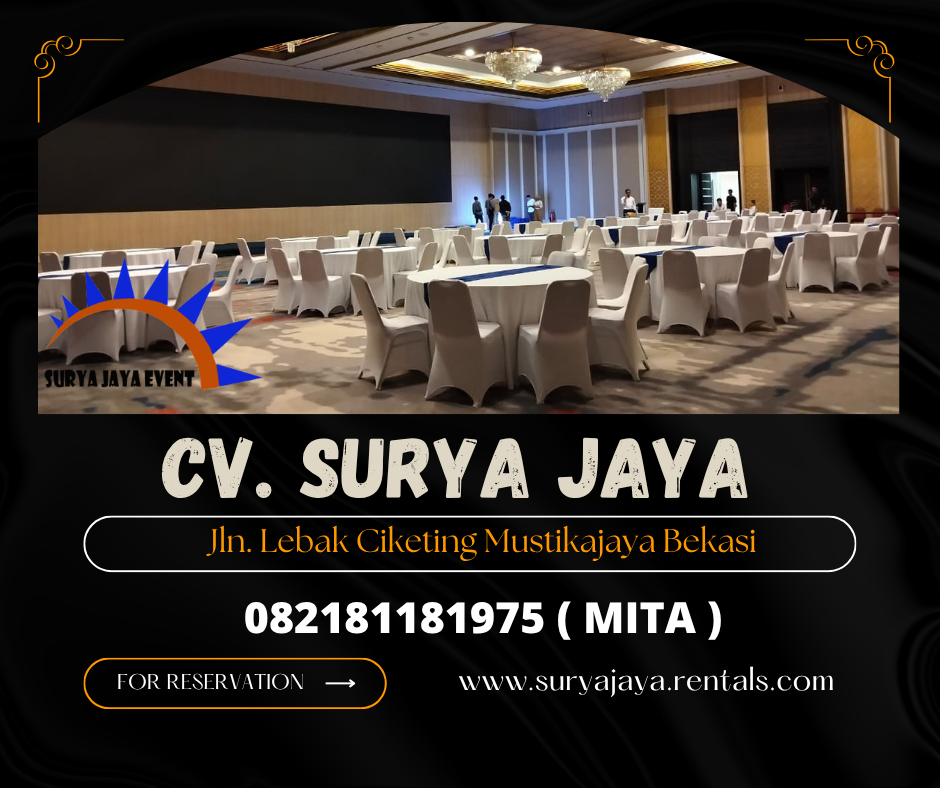 DISEWAKAN MEJA BULAT DAN KURSI FUTURA COVER MENARIK DI JAKARTA