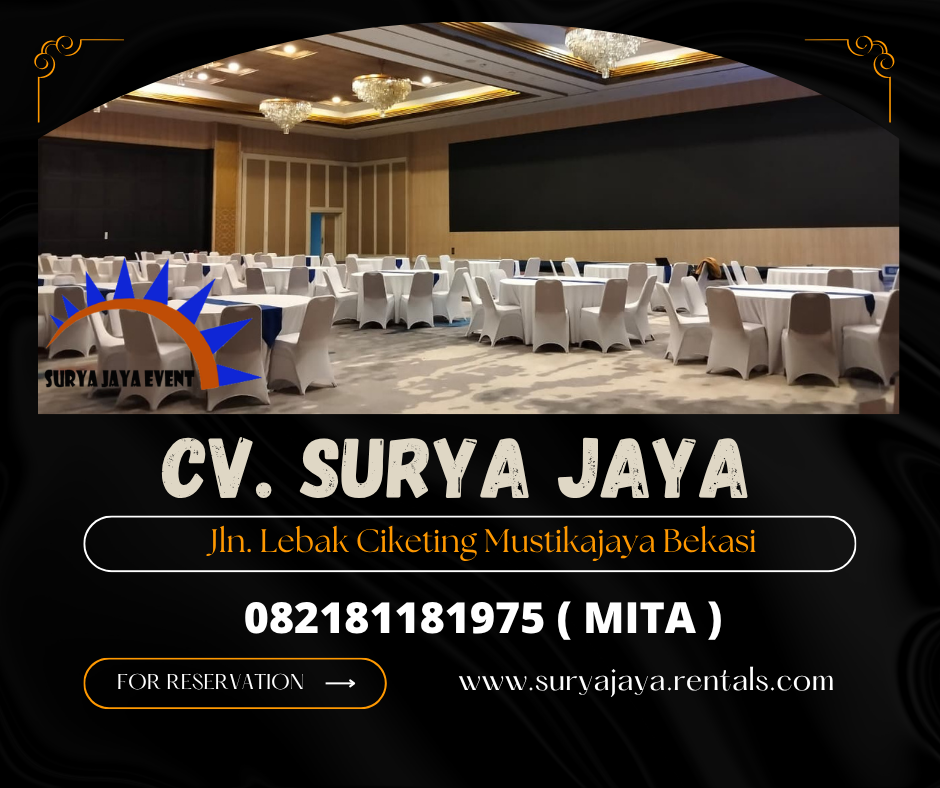 DISEWAKAN MEJA BULAT DAN KURSI FUTURA COVER MENARIK DI JAKARTA