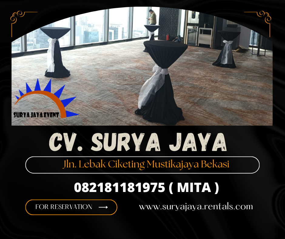 SEWA MEJA BARSTOOL MINIMALIS AREA JAKARTA