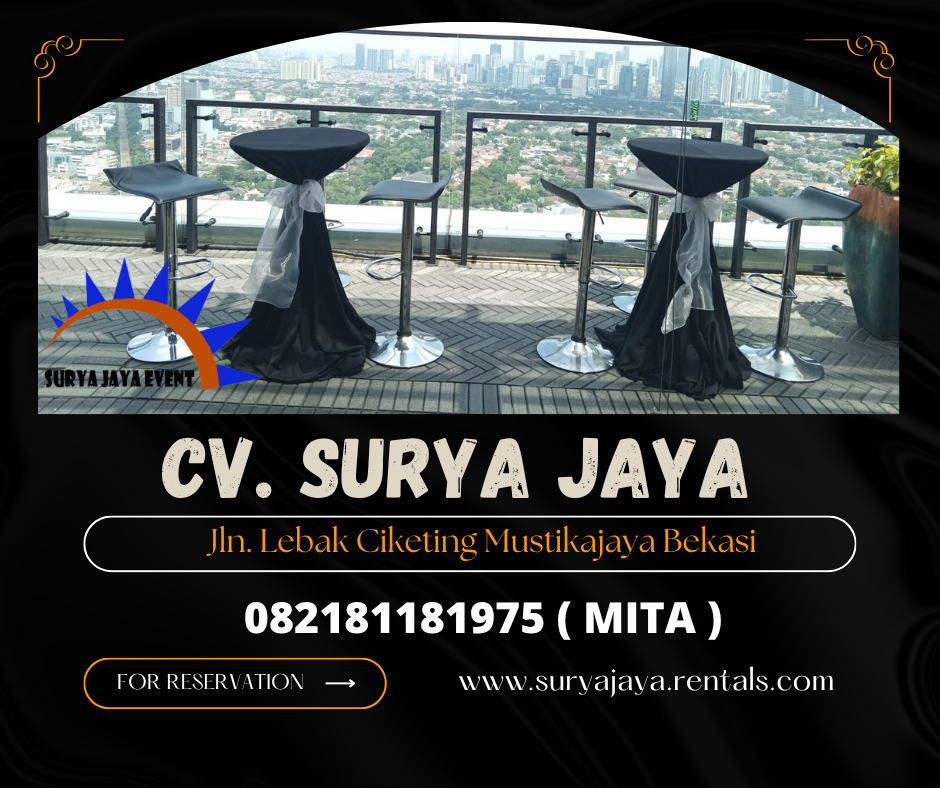 SEWA MEJA BARSTOOL MINIMALIS AREA JAKARTA