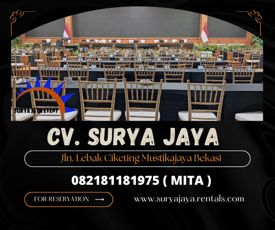 Sewa Meja Ibm,Kursi Vip Tiffany Gold Event Istana Merdeka