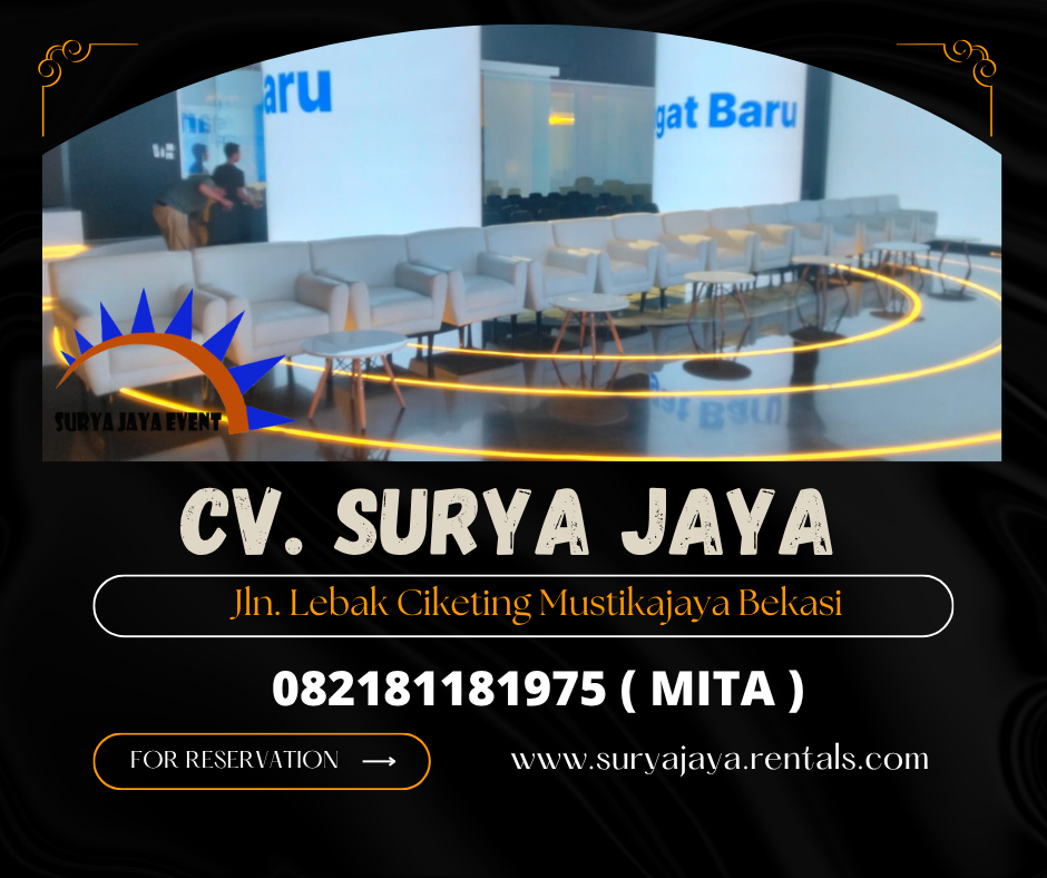 Sewa Sofa Scandinavia Putih Dan Meja Dirmy Jakarta