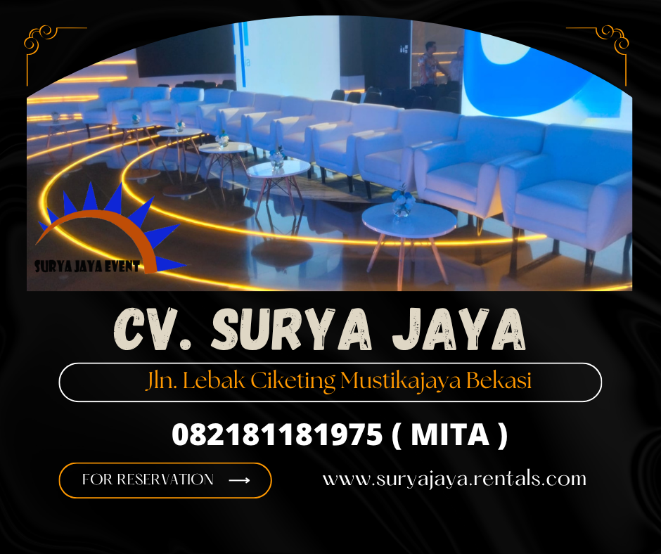 Sewa Sofa Scandinavia Putih Dan Meja Dirmy Jakarta