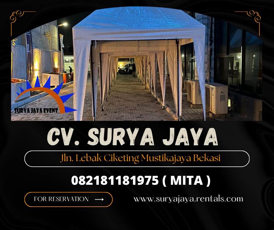Rental Bazar Tenda Putih Ukuran 2x2m Area Jakarta
