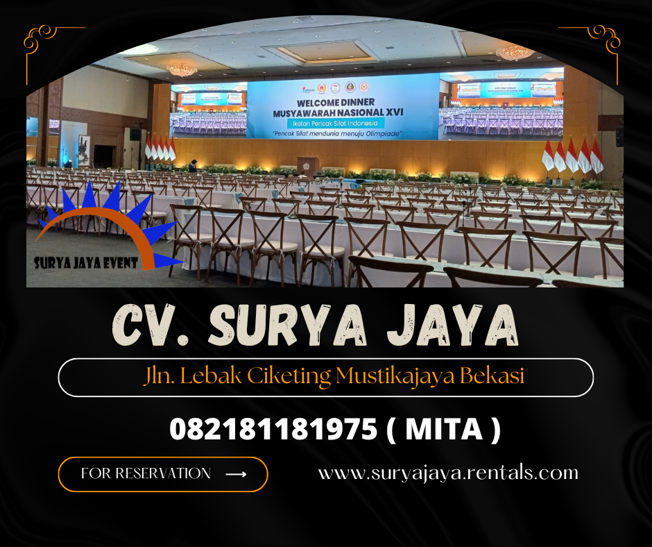 RENTAL KURSI KAYU CROSSBACK EVENT INDOOR AREA JAKARTA 