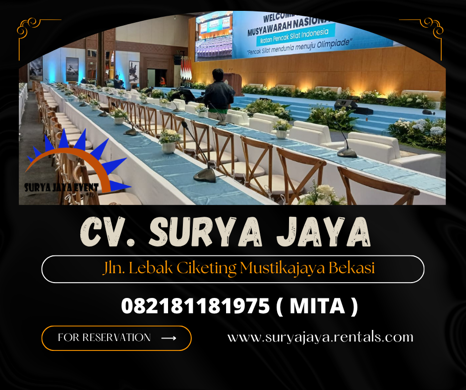 RENTAL KURSI KAYU CROSSBACK EVENT INDOOR AREA JAKARTA 