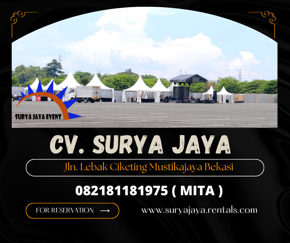 DISEWAKAN TENDA SARNAFIL EVENT INDOOR DI BEKASI
