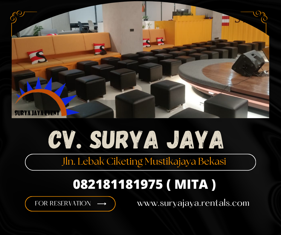 MENYEWAKAN SOFA PUFF MINIMALIS HITAM DI JAKARTA 