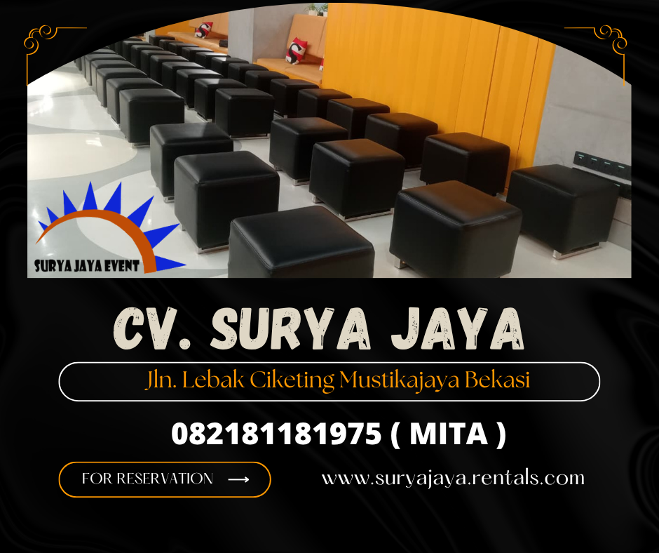 MENYEWAKAN SOFA PUFF MINIMALIS HITAM DI JAKARTA 