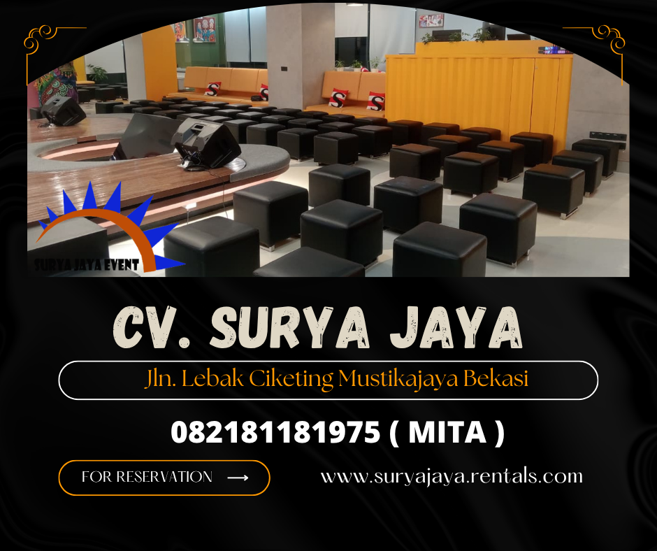 MENYEWAKAN SOFA PUFF MINIMALIS HITAM DI JAKARTA 