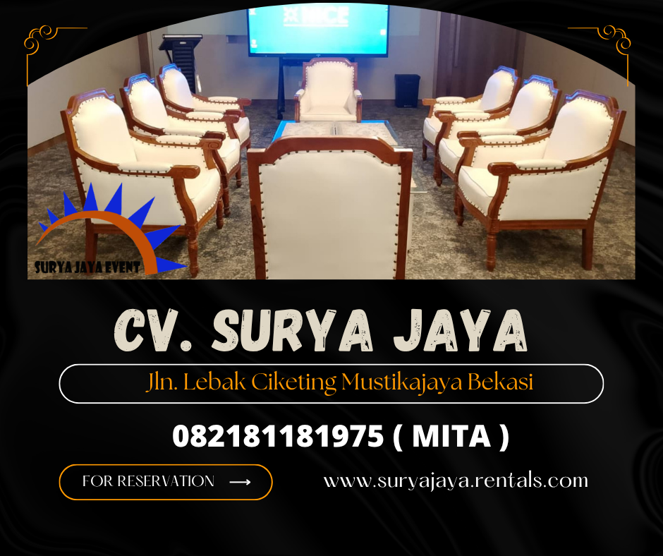 LAYANAN SEWA KURSI VIP KAYU JOKOWI DI JAKARTA 