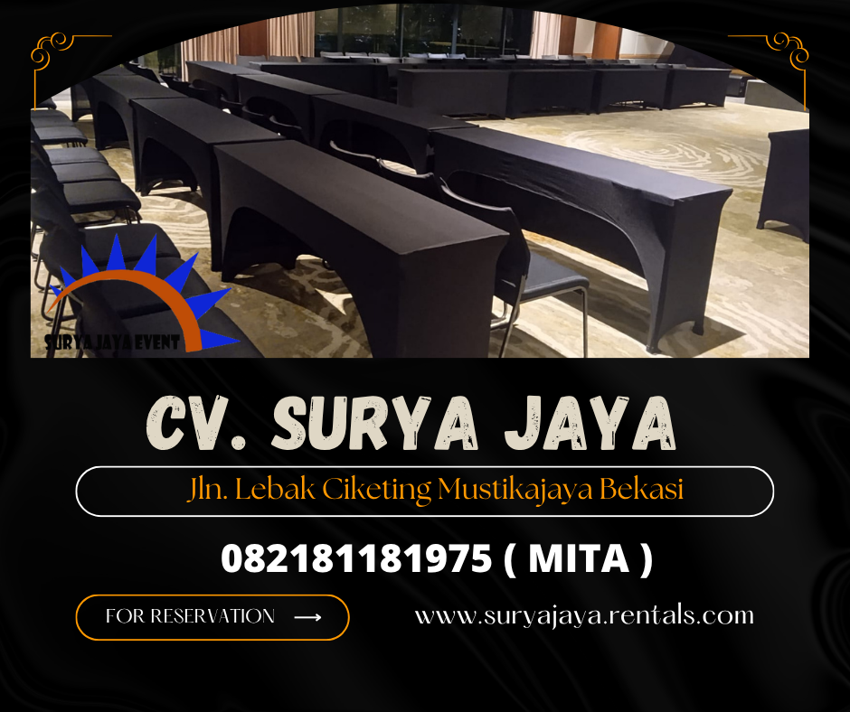Sewa Meja Ibm Hpl Dan Cover taplak Meja Area Depok