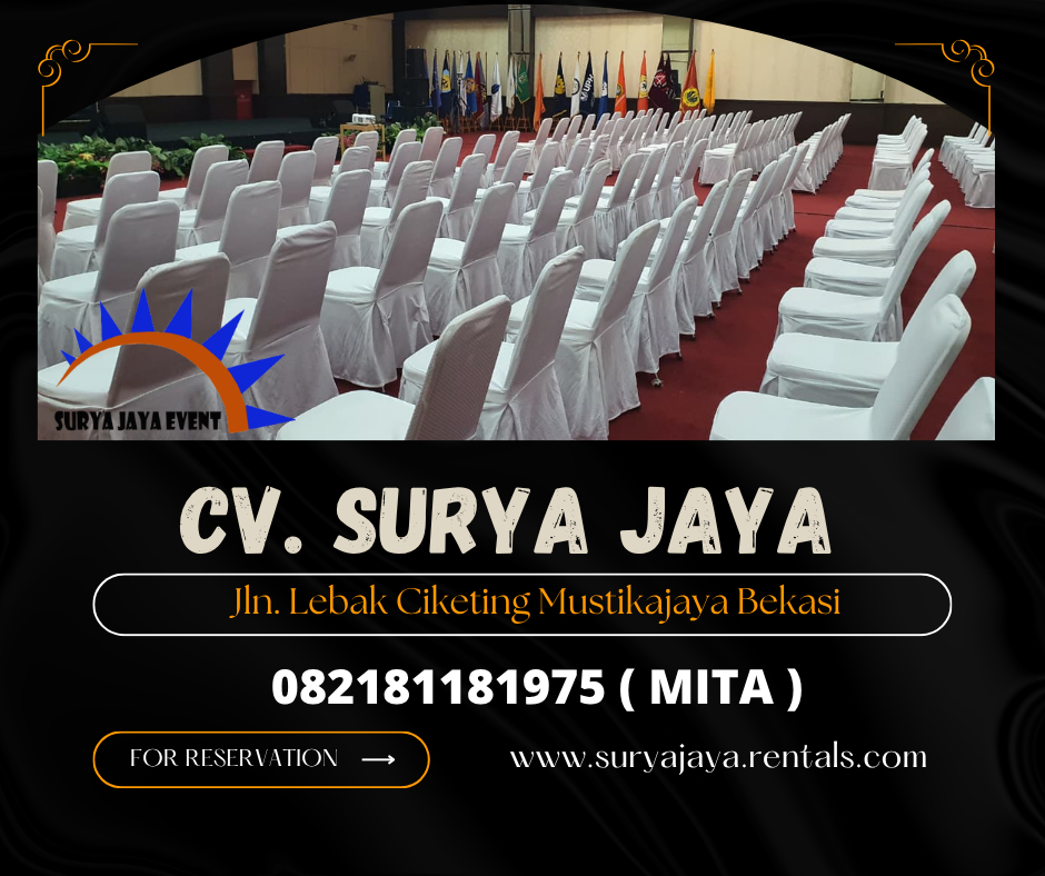 Sewa Kursi Futura Sarung Kursi Rumbai Putih Jakarta