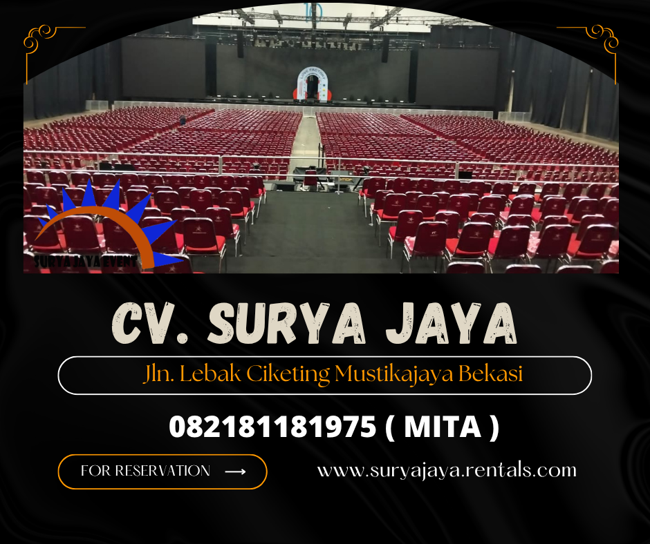 RENTAL KURSI FUTURA MERAH POLOS EVENT INDOOR DI JAKARTA 