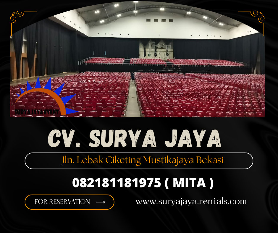 RENTAL KURSI FUTURA MERAH POLOS EVENT INDOOR DI JAKARTA 