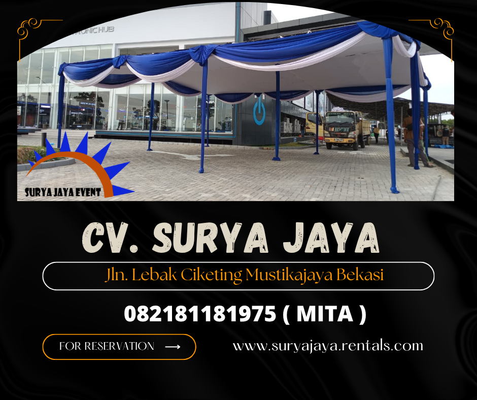 LAYANAN SEWA TENDA PLAFON BIRU WILAYAH AREA JAKARTA 