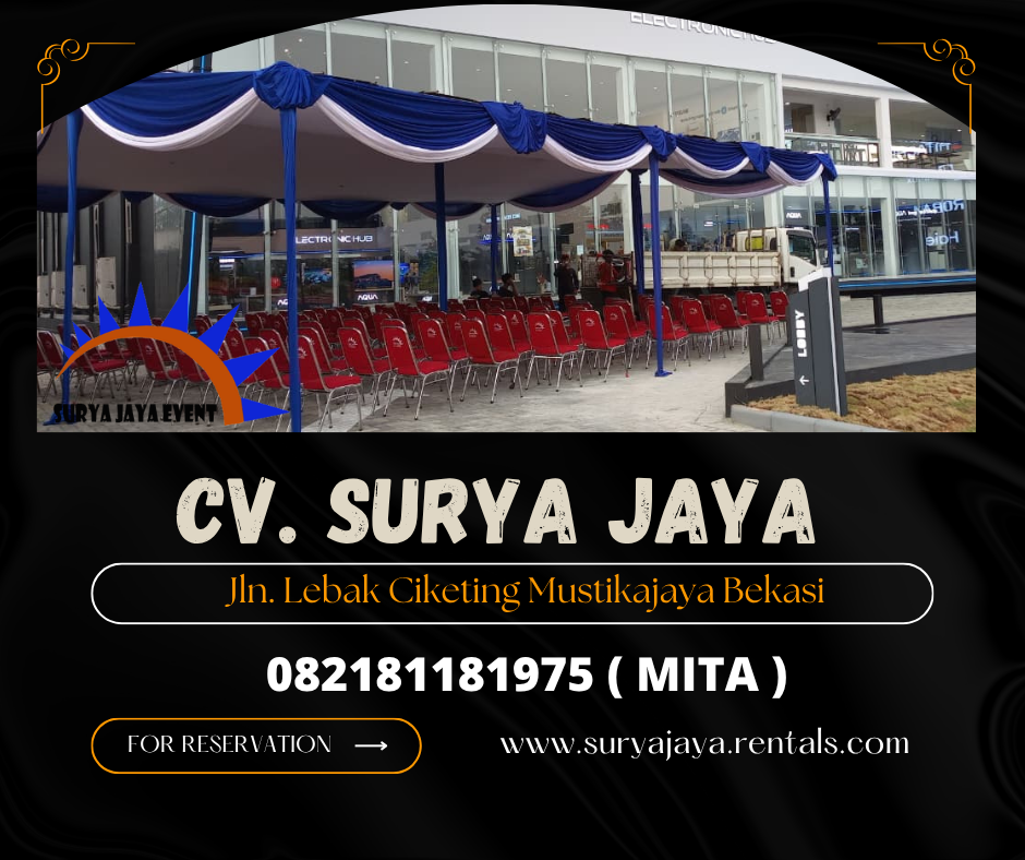LAYANAN SEWA TENDA PLAFON BIRU WILAYAH AREA JAKARTA 