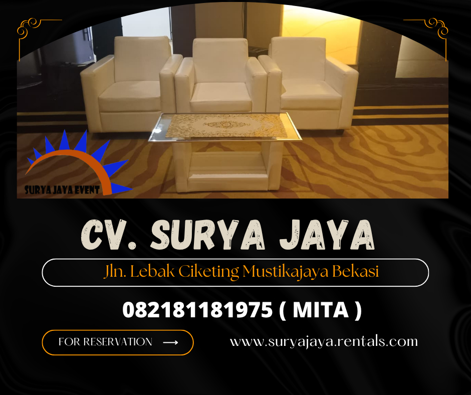 RENTAL SOFA MINIMALIS KOTAK AREA JAKARTA 