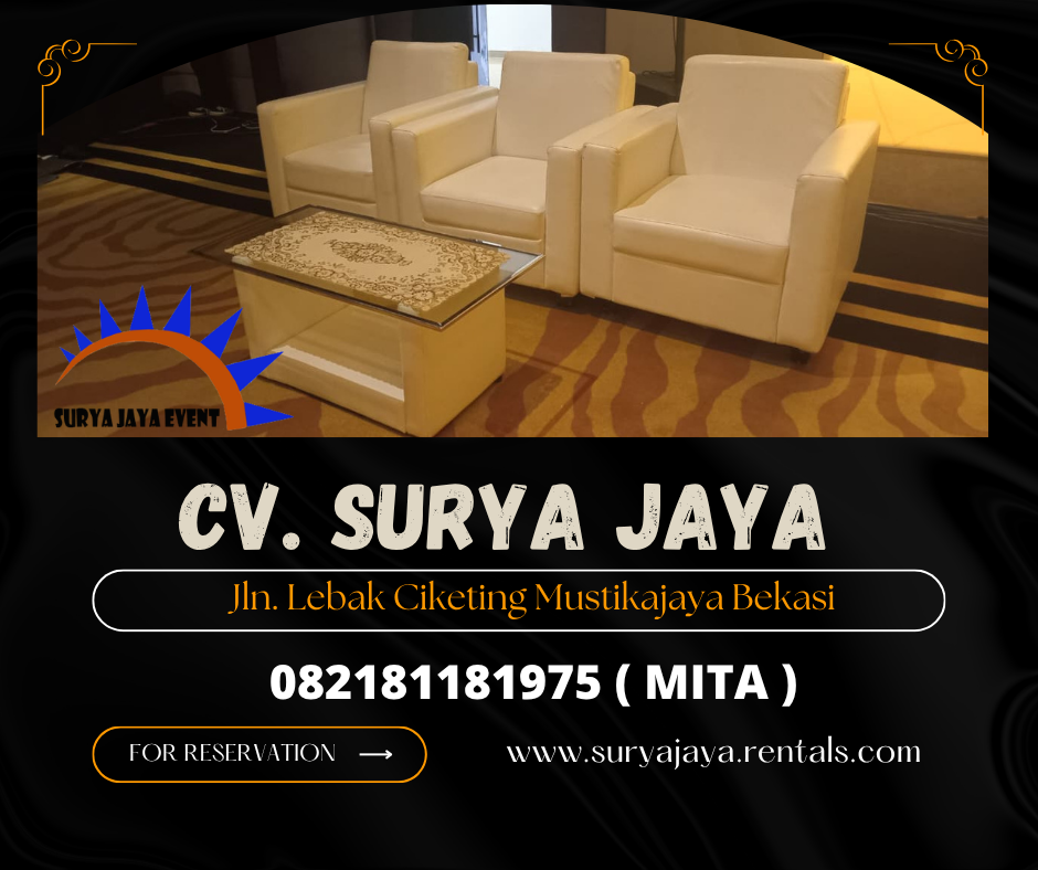 RENTAL SOFA MINIMALIS KOTAK AREA JAKARTA 