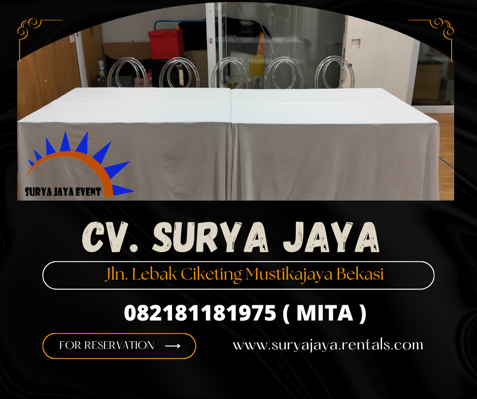 Sewa Meja Kotak,Kursi Oliva Bening Bahan Acrylic Area SCBD